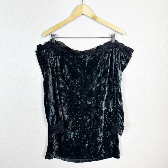 Kimchi Blue Ryder Crushed Velvet Y2K Dark Fairycore Feminine Goth Mini Dress L - Picture 6 of 14